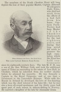 A néhai Edmund Park-Yates kapitány (metszet) alkotó: English School