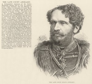 A néhai Andrássy Julius gróf (metszet) alkotó: English School