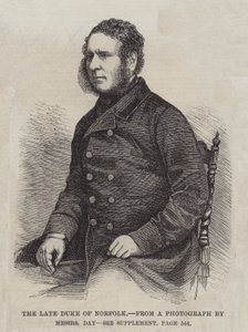Norfolk néhai hercege (metszet) alkotó: English School