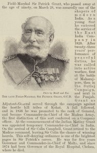 A néhai tábornagy, Sir Patrick Grant, GCB (metszet) alkotó: English School