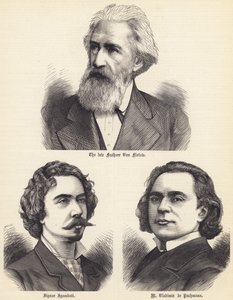 A néhai Freiherr Von Flotow, Signor Sgambati, M Vladimir de Pachmann (metszet) alkotó: English School