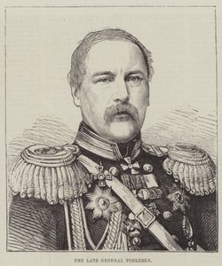 A néhai Todleben tábornok (metszet) alkotó: English School