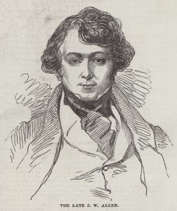 A néhai J W Allen (metszet) alkotó: English School