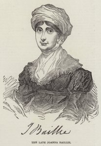 A néhai Joanna Baillie (metszet) alkotó: English School