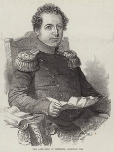 Dánia néhai királya, Christian VIII (metszet) alkotó: English School