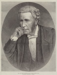 A néhai Lord Farnborough (Sir Thomas Erskine May), az alsóház néhai jegyzője (metszet) alkotó: English School