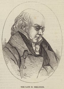 Der verstorbene M. Beranger (Gravur)