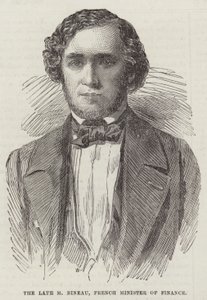 A néhai M Bineau, francia pénzügyminiszter (metszet) alkotó: English School