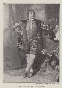 A néhai Max Alvary (metszet) alkotó: English School