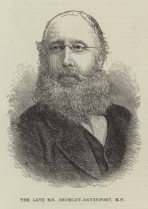 A néhai Bromley-Davenport képviselő (metszet) alkotó: English School