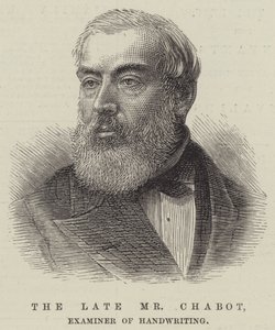A néhai Chabot úr, a kézírás-vizsgáló (metszet) alkotó: English School