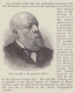 A néhai Mr. G H Andrews, RWS (metszet) alkotó: English School
