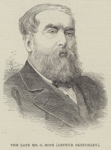 A néhai Mr. G Rose, Arthur Sketchley (metszet) alkotó: English School