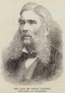 A néhai Henry Calvert úr, Alexandriai alkonzul (metszet) alkotó: English School