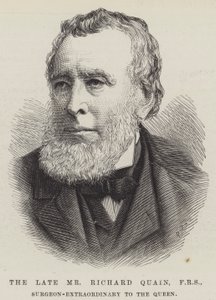 A néhai Richard Quain úr, FRS, a királynő rendkívüli sebésze (metszet) alkotó: English School