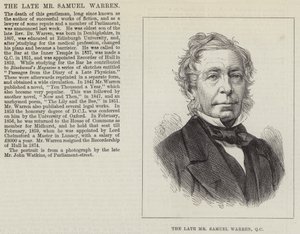 A néhai Samuel Warren úr, QC (metszet) alkotó: English School