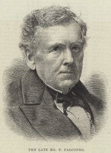 A néhai Mr. T. Falconer (metszet) alkotó: English School