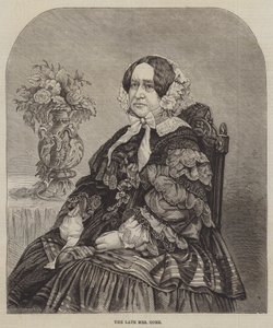 A néhai Mrs Gore (metszet) alkotó: English School