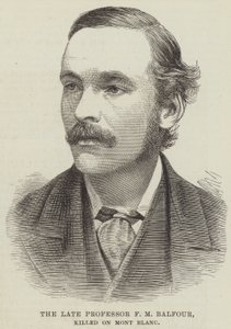 A néhai F M Balfour professzor, megölték a Mont Blanc-on (metszet) alkotó: English School