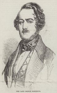 A néhai Signor Donizetti (metszet) alkotó: English School