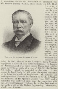 A néhai Sir Andrew Barclay Walker (metszet) alkotó: English School