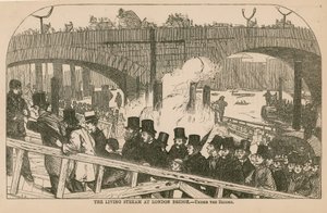 Az élő patak a London Bridge-nél alkotó: English School