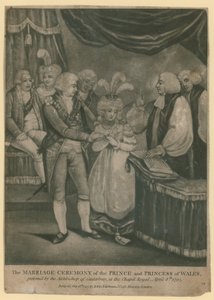 A walesi herceg és herceg házasságkötési ceremóniája alkotó: English School