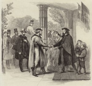 Garibaldi és Tennyson találkozása alkotó: English School