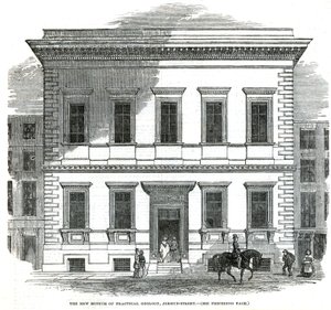 Az új Gyakorlati Geológiai Múzeum, Jermyn Street, London alkotó: English School