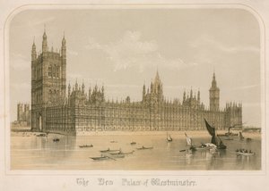Az új Westminster-palota, London alkotó: English School