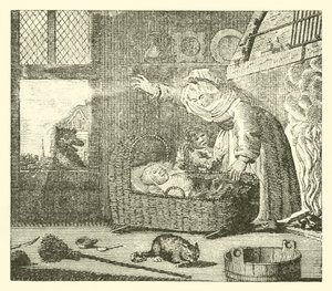 A dajka és a farkas (metszet) alkotó: English School