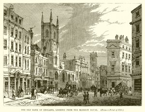Anglia régi bankja, a Mansion House-ból nézve