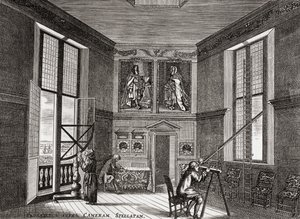 A régi megfigyelő szoba, Greenwich, J. R. Green Az angol nép rövid története című művéből, 1893-ban. alkotó: English School