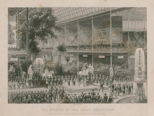A Nagy Kiállítás megnyitója Ő Legkegyelmesebb Felsége, Viktória királynő 1851. május 1-jén alkotó: English School