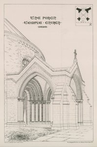 A Temple Church tornáca alkotó: English School