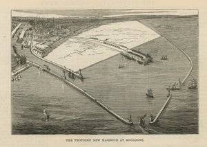 A javasolt új kikötő Boulogne-ban alkotó: English School