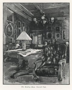 A Garrick Club olvasóterme alkotó: English School