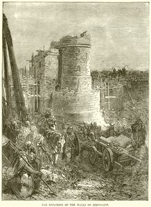 Jeruzsálem falainak javítása alkotó: English School