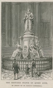Anna királynő felújított szobra alkotó: English School