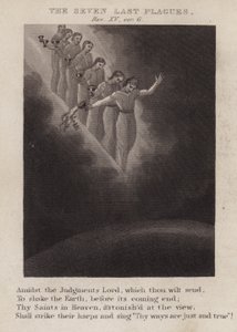 A hét utolsó csapás, Jelenések XV, 6. vers (metszet) alkotó: English School