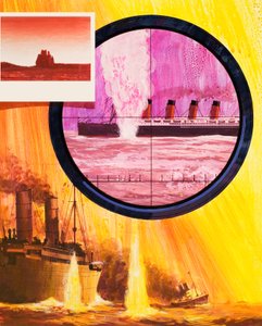 A Lusitania elsüllyedése alkotó: English School