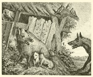 A koca és a farkas (metszet) alkotó: English School