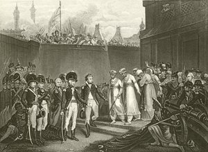 Tippoo Sultan két fiának feladása alkotó: English School