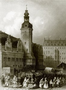 A városháza és a piactér, Lipcse alkotó: English School