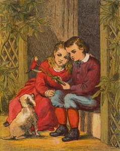 A játékmajom (színes litográfia) alkotó: English School