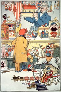 A játékbolt, 1910 körül alkotó: English School