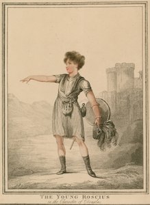 A fiatal Roscius Douglas karakterében alkotó: English School