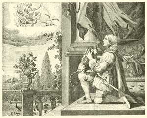 Der junge Mann und seine Katze