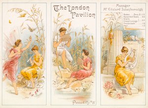 Színházi program, The London Pavilion, Piccadilly alkotó: English School