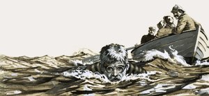 Sportéletük: a La Manche csatorna úszója alkotó: English School